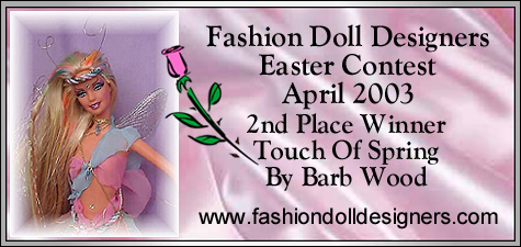 Winner in the Fashion Doll Designer AprilContest