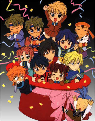 The cast in chibi...