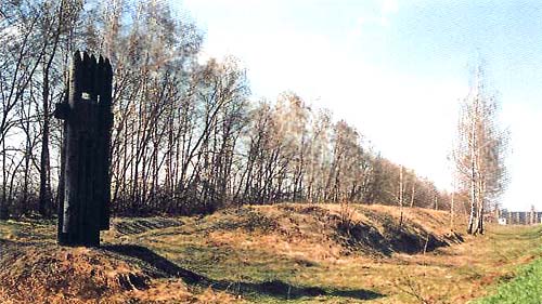 The memorial sign «The Belgorod Line» on the highway Korocha-Yablonovo-Chernyanka