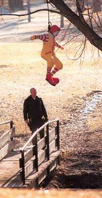 Ronald McDonald ends it all...click here for news item from the Urban Legends website