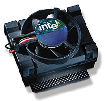 Celeron P.P.G.A. con ventilador integrado.