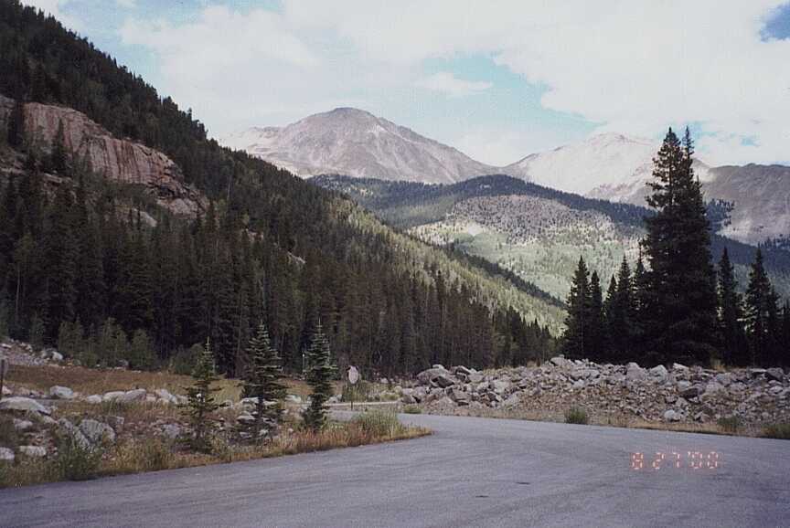 Mt. Yale from Cottonwood Pass road.