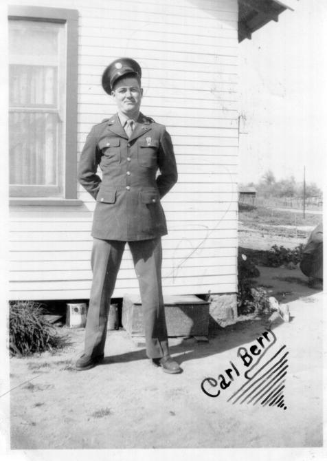 Here is a picture of Carl in his uniform.