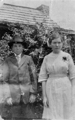 This may be Herman and his sister Effie, but I am not sure.