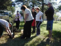 A picture at my son's memorial service last year