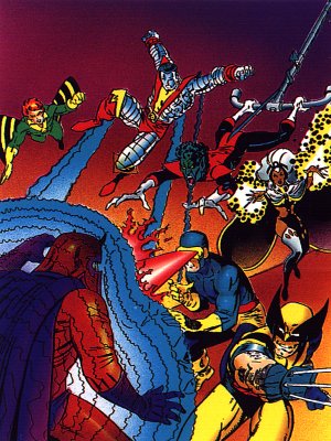 35 - Magneto - The oldest and deadliest foe of the X-Men is Magneto.  Seeing himself as the only hope for mutantkind's salvation, Magneto will use his mastery over magnetism to achieve his goal, no matter what the cost.  His new base of operations is Asteriod M, a huge space station that orbits the earth.