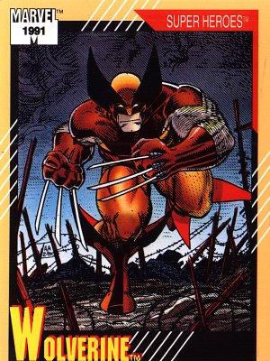 A rough and rugged brawler with razor-sharp undestructible claws, Wolverine remains on the side of right while testing the definition of 'good guy' by playing fast and loose with the rules.  He's a wild, wide-open warrior willing to do whatever it takes to get the job done.  His spectacularly savage offense is equalled only by his own astounding ability to absorb punishment, thanks to an unbreakable adamnatium-reinforced skeleton and his inborn mutant gifts of super-speedy self healing.  Wolverine--heroism's cutting edge!  Did You Know: Wolverine's healing powers make him virtually immune to poisons and drugs.
