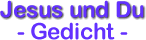 Jesus und Du