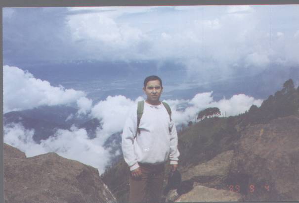 Yo en el Volcan de Agua