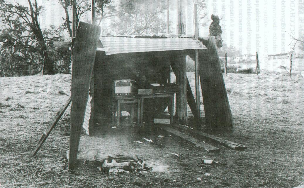 CD 96, Radio Camilo Henrquez de Valdivia, transmitiendo desde un potrero de la Isla Teja