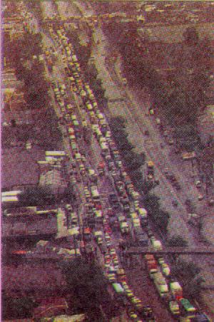 Embotellamientos interminables.