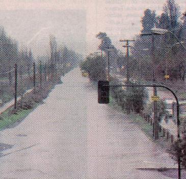 Caminos convertidos en r�os.