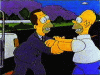 Homero Simpson y Herb Powell