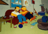 Homero y Barney j�venes