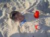 Lam got buried at Biloxi beach