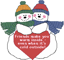 heart snowmen