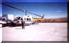 Helicopter 82 Golf on the ground at Winnemucca.