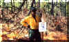 Rob White doing ignitions on the Carolina Sandhills NWR.