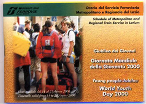 WORLD YOUTH DAY Trains schedule