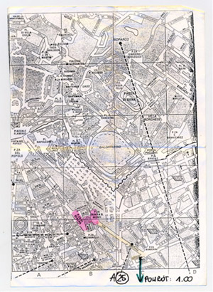 Map from ROME BY NIGHT