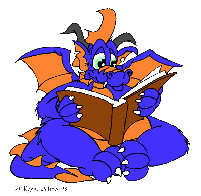 Dragon Reading A Book