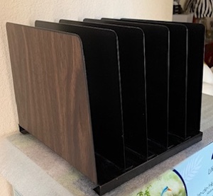 Vintage Industrial Metal Stackable Desk File 