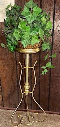 Floor Gold Tone Planter