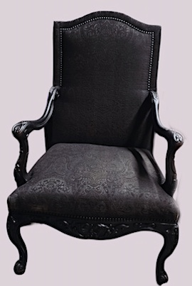 Black Armchairs Gothic Style