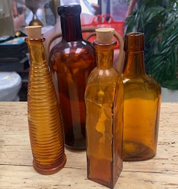 Glass Bottles Amber & Brown