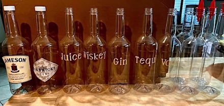 Miscellaneous Empty Liquor Bottles