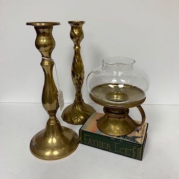 Brass assorted table Candlesticks