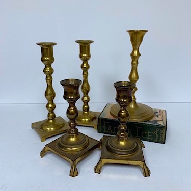 brass Assorted Candlesticks