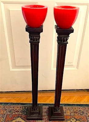 Floor Candle Holders  w Candle