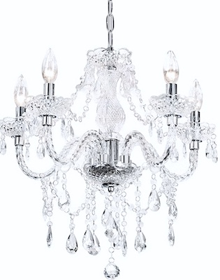 Vintage Chandelier Swag Lamp