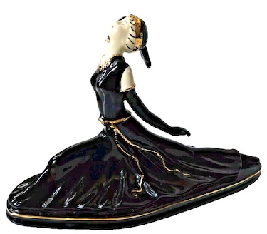 Vintage Art Deco Style Ballet Dancer Figurine