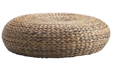 Bohemian Colorful Patchwork Circular 18� Pouf