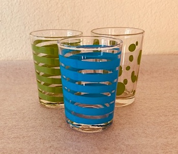 Libby Stripes & Poke a Dot Mini Juice Glasses