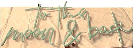 To the Moon Led Sign