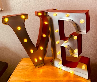 Letter A LED