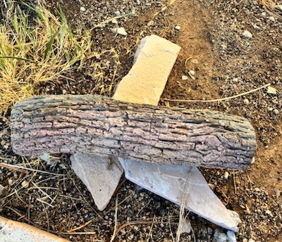 Ceramic Faux Wood Log