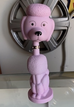 Pink Poodle Bobblehead Nodder