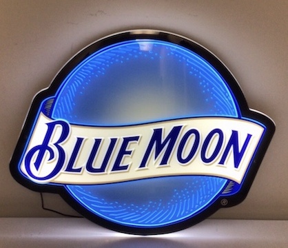 Blue Moon Beer LED Sign