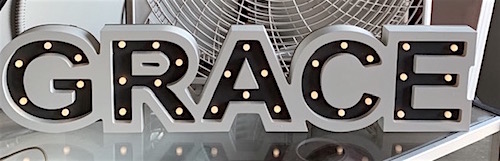 Grace Lighted Sign