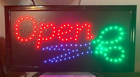 Alteration Scissor LED Sign