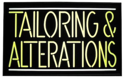 Tailoring and Alterations Sign Light