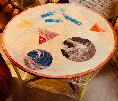 Floor Gold Tone Planter