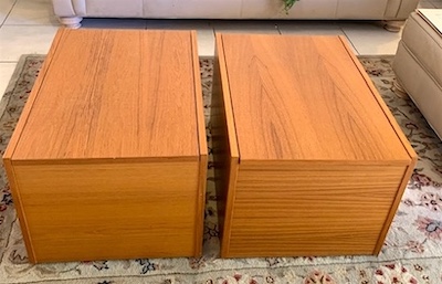 Mid Century  Danish Teak Cubic Table from Jesper