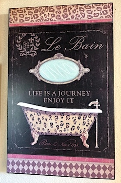 Metal Sign Paris Rue de Ville Hat Shoppe