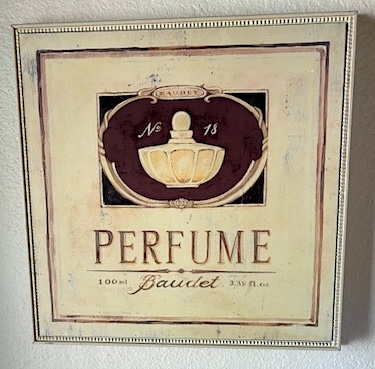 FRAMED Chanel No. 5 Paris Cotton Candy Blue Perfume