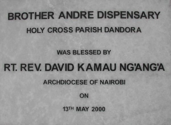 The Cornerstone of the Brother Andre Dispensary